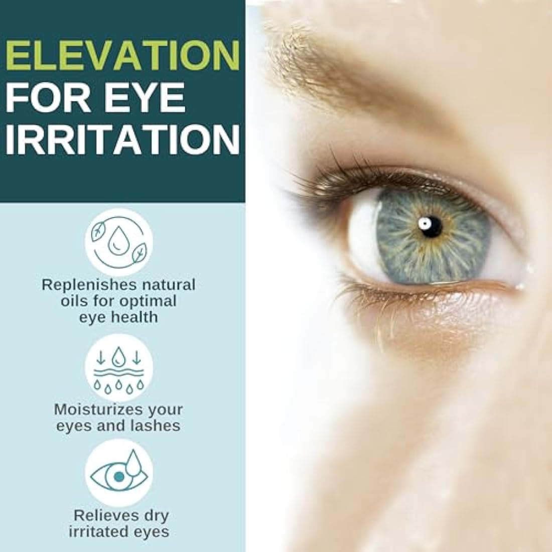 Antimicrobial Eyelid & Lash Wipes | For Itchy, Dry Eyes, Styes & Blepharitis, Gentle & Natural 0.02% Pure Hypochlorous Acid Cleansing Wipes, Hypoallergenic & Soothing For Sensitive Eyes, Pack of 60