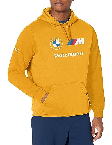 PUMA Men's BMW M Motorsport Essentials Fleece Hoodie Hooded Sweatshirt