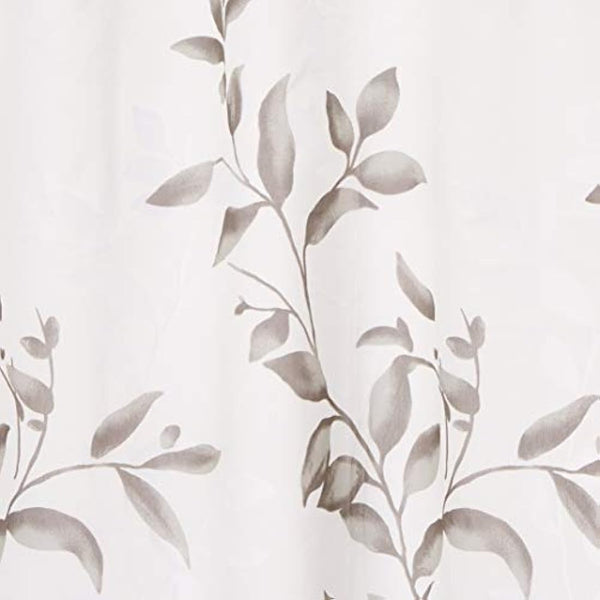 Madison Park Cecily Botanical Modern Shower Curtain, Contemporary Design Water Repellent Shower Curtains for Bathroom, 72 X 72, Grey
