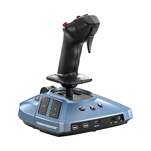 Thrustmaster TCA Sidestick Airbus Edition - Ergonomic Flight Stick with 12 Remappable Buttons and Thrust Reverser for PC