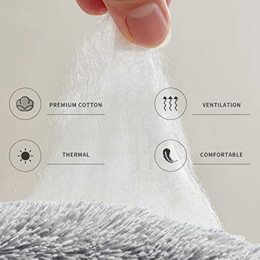 YOJOGEE Small Cat Bed for Indoor Cats, Self-Warming Donut Kitty Bed for Small Cats Keeping Warm, Washable Pet bed with Anti Slip Base, Grey 40cm