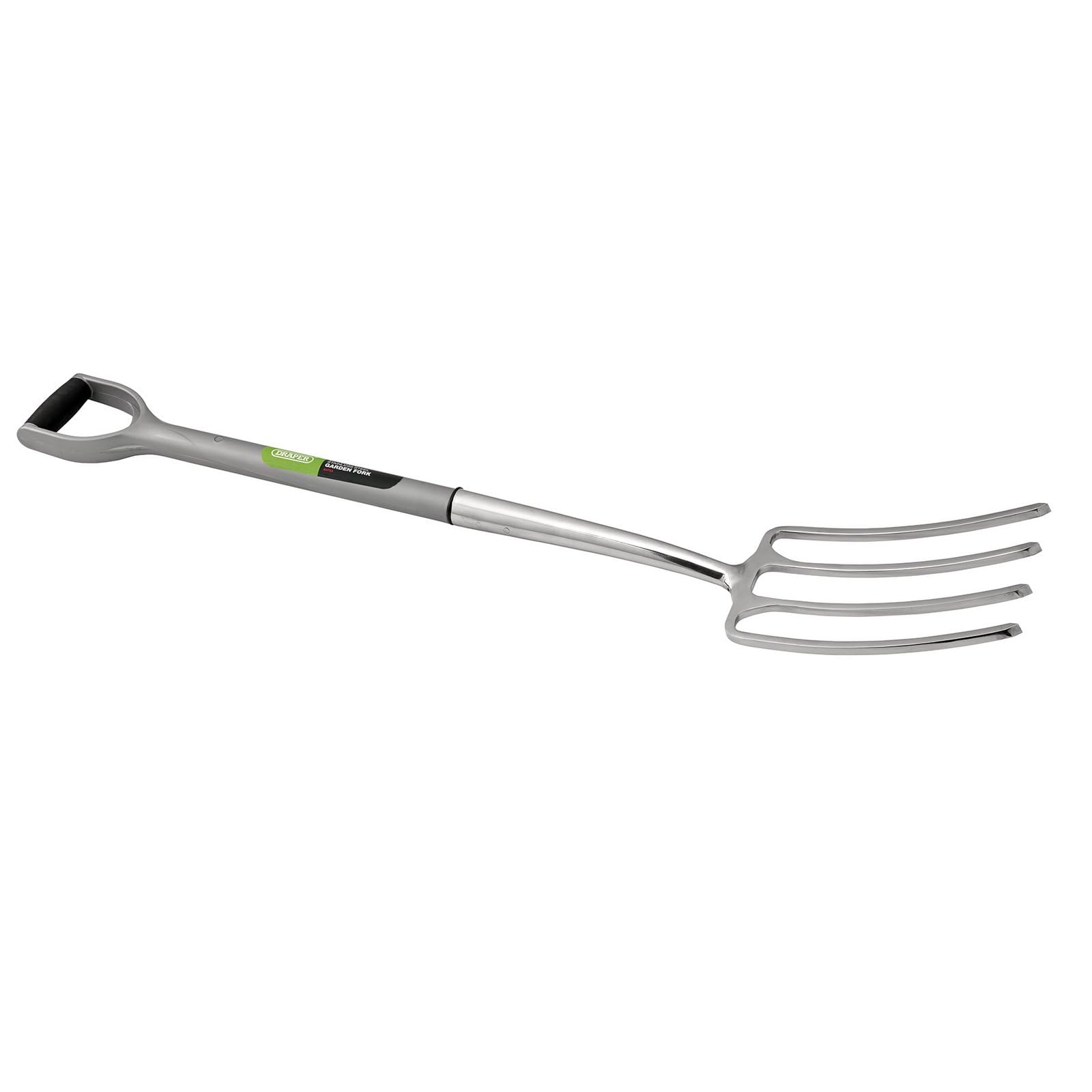 Draper 83753 Extra Long Stainless Steel Garden Fork with Soft Grip
