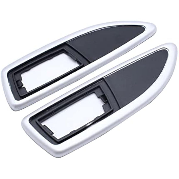 1 Pair Indicator Surround Side Repeater Matte Black + Matte Silver Paint plating Compatible with Vauxhall Insignia Astra Corsa D E Zafira A B Adam H VXR 13250944 13250945 1713425