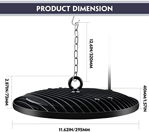 CheDux 150W UFO LED High Bay Light 4 Pack,15000LM Industrial UFO Lamp, 6000K-6500K Daylight White Ultra Thin LED Warehouse Lighting,IP65 Waterproof Commercial Bay Lighting Shop Workshop Lights