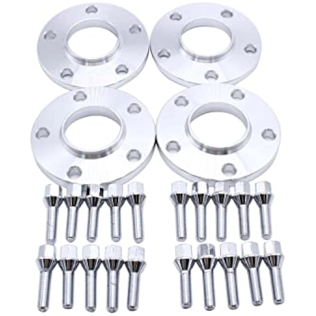 4 pcs/set 12mm & 15mm Thickness 5x120 PCD Hub Centric Wheel Spacers M12x1.5 Adaptors Centre Bore 72.6mm Compatible with BMW 3 Series M3 E30, E36, E46, E90, E91, E92, E93