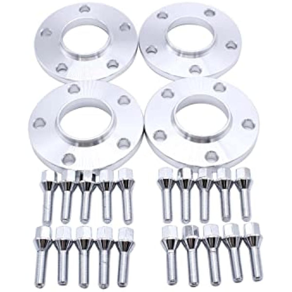 4 pcs/set 12mm & 15mm Thickness 5x120 PCD Hub Centric Wheel Spacers M12x1.5 Adaptors Centre Bore 72.6mm Compatible with BMW 3 Series M3 E30, E36, E46, E90, E91, E92, E93