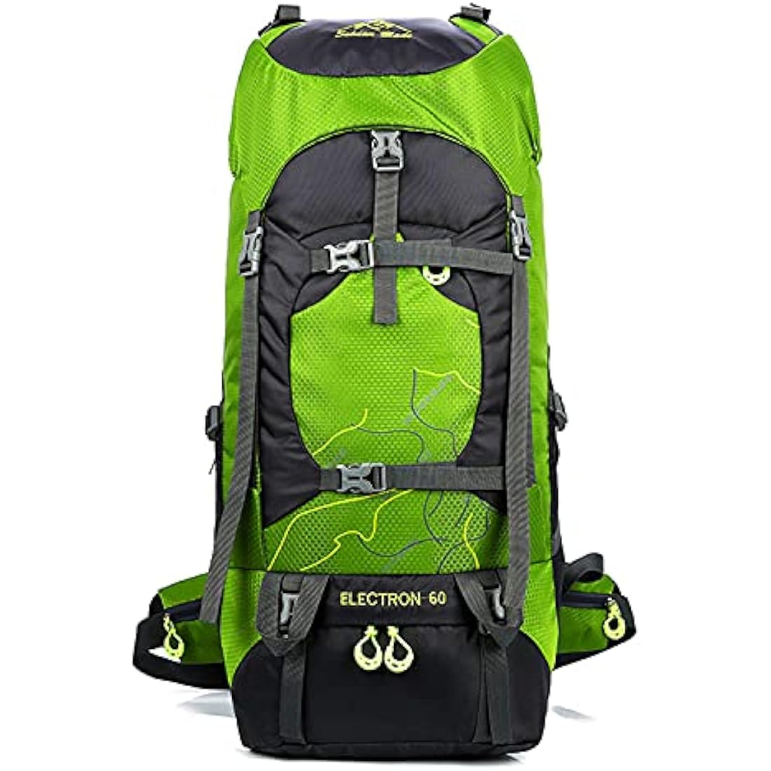 Freiesoldaten Camping Backpack 60L Large Rucksack Waterproof Breathable Mountaineering Hiking Backpack for Men Women