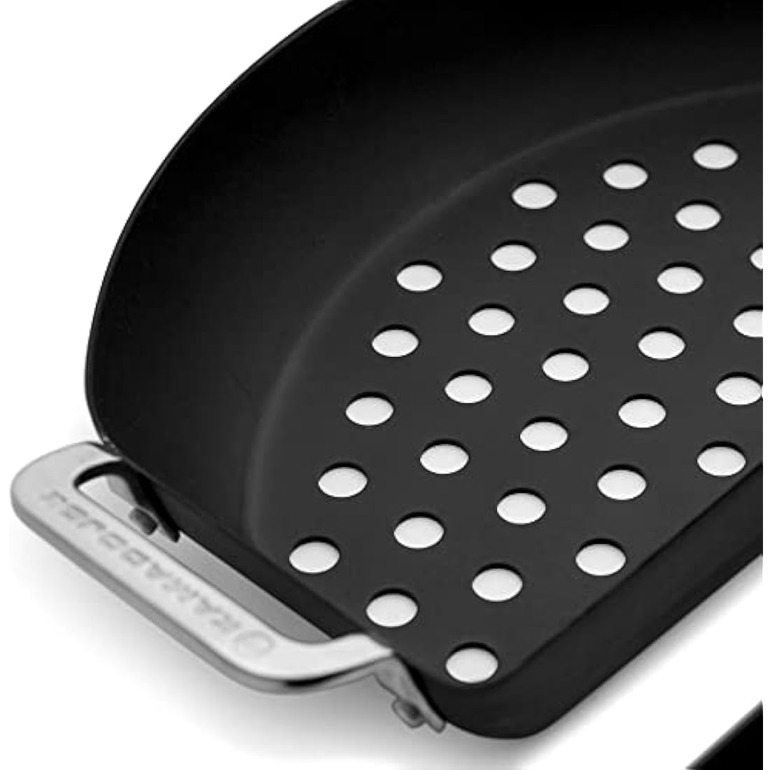 Kamado Joe KJ15124822 Karbon Steel Set Half-Moon Pan, Black