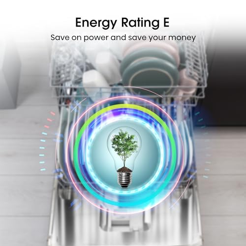 Hisense HS622E90WUK Freestanding Standard Dishwasher 85cm High - E Rated, White, 24 x 23 x 33 inches (L x W x H) [Energy Class E]