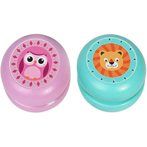 2pcs Yoyo Toys Kids Lovely Cartoon Animal Pattern Yoyo Toys Classic Fun Children Random Style