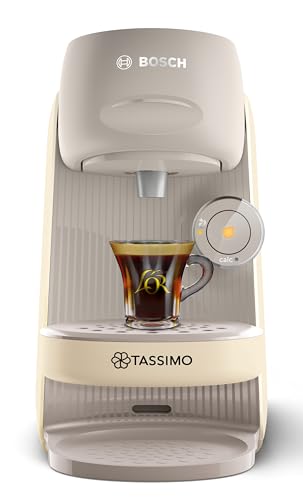 Tassimo by Bosch Finesse Friendly Pod Coffee Machine in Cream TAS167PGB with INTELLIBREW and IntensityBoost, Compatible with 50 Different Beverages