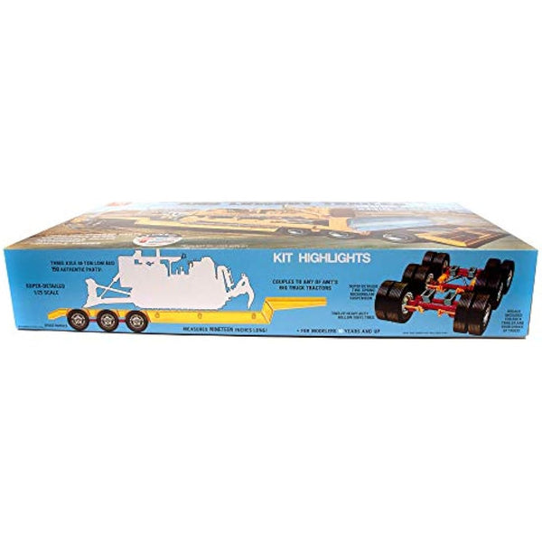 AMT Lowboy Trailer & Bulldozer Combo 1:25 Scale Model Kit (AMT1218),Black