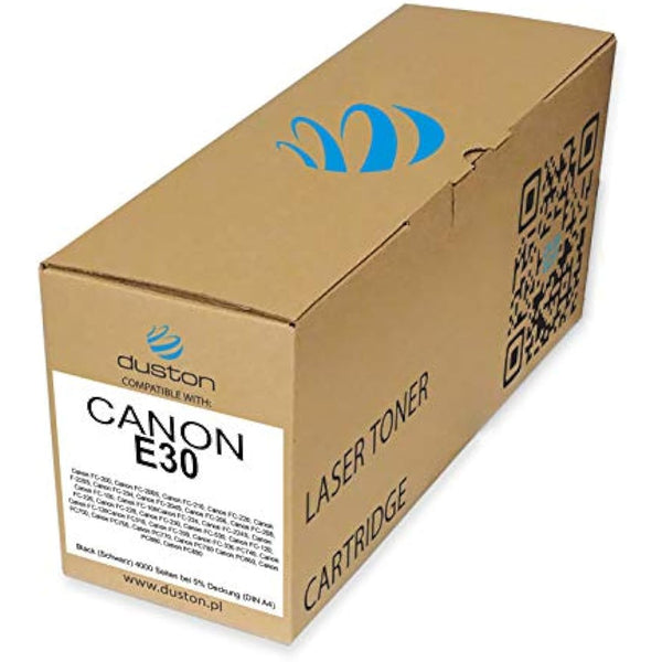duston E30 Black Toner, 4000 Page Yield, Compatible with Canon FC120 FC200 FC204 Printers