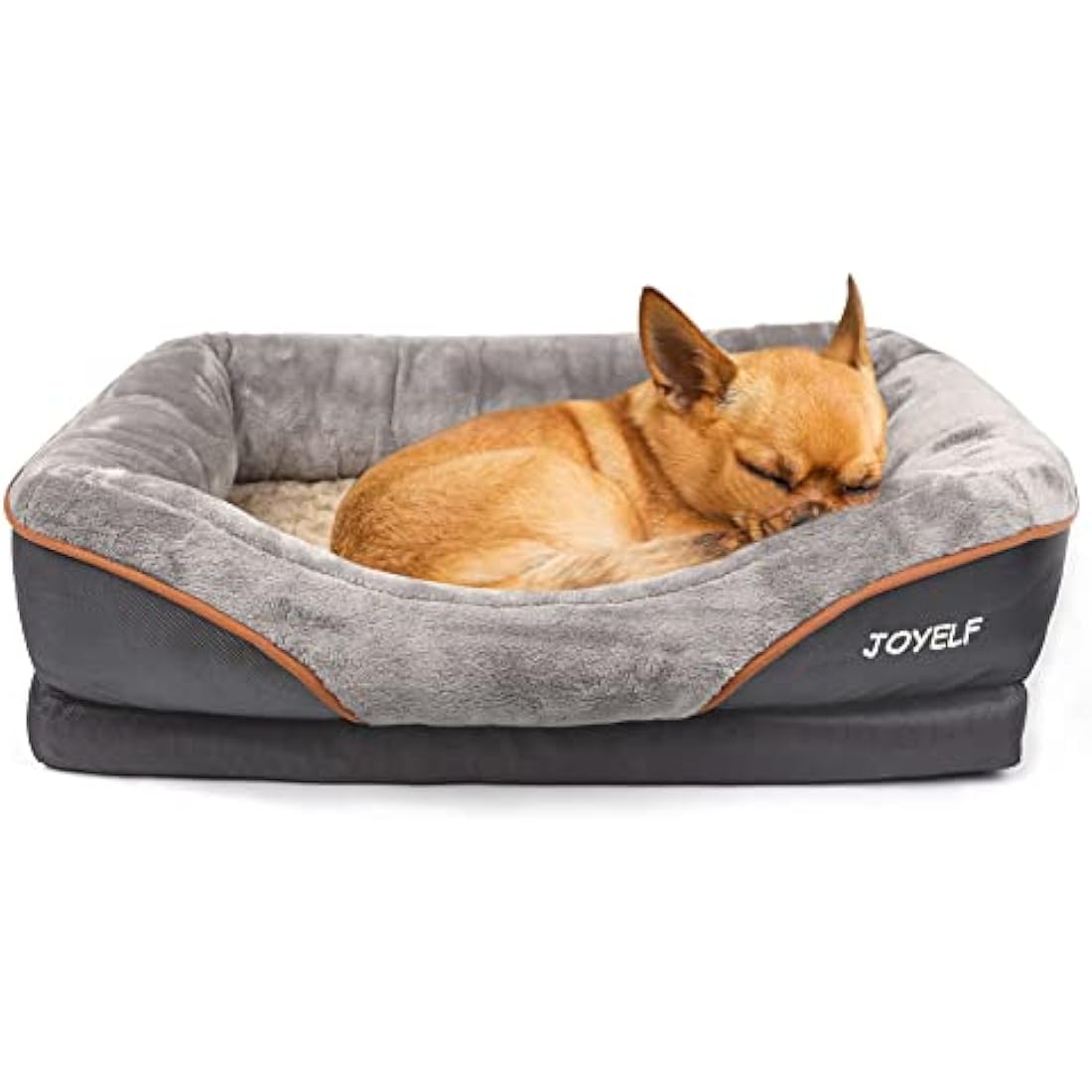 JOYELF Memory Foam Dog Bed Small Orthopedic Dog Bed & Sofa with Removable Washable Cover and Squeaker Toys as Gift