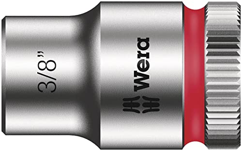 Wera 05004051001 8100 SB 11 Zyklop Metal Ratchet Set with switch lever, 3/8" drive, imperial, 29 pieces, Silver