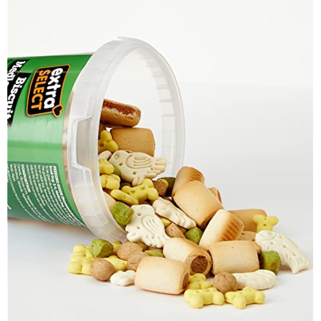 Extra Select Biscuit Medley Dog Treat Biscuits in a 450 gm Bucket (approx 180 biscuits)