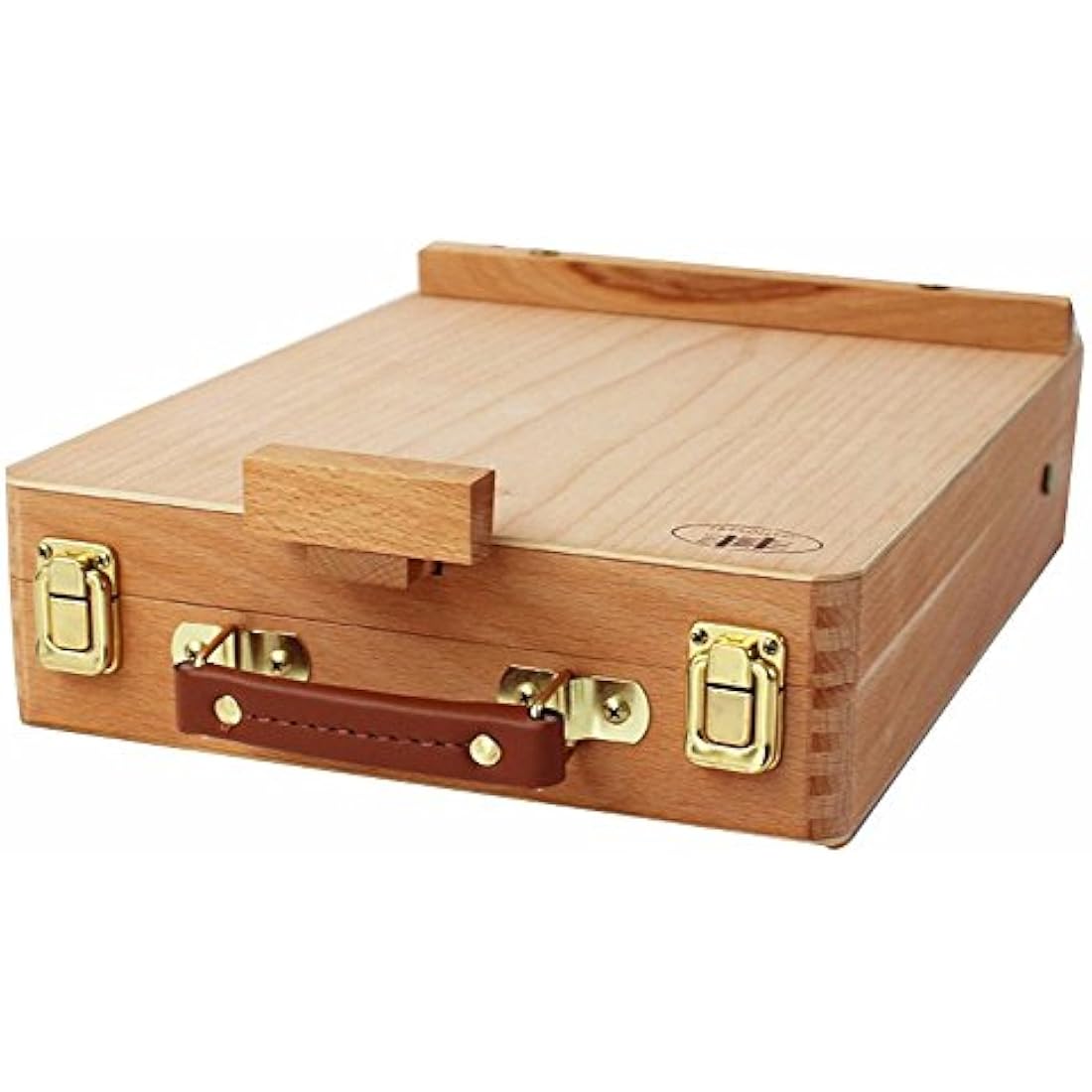 Art Supplies Box Easel Sketchbox Painting Storage Box, Adjust Wood Tabletop Easel for Drawing & Sketching Student
