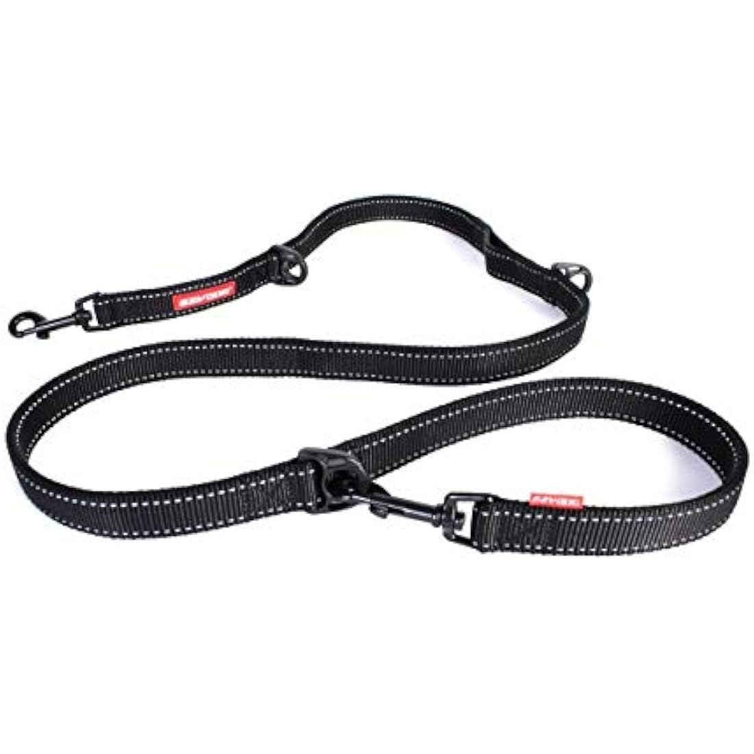 EzyDog Vario 6 Multi-Function Dog Lead, 3-6 foot, Black