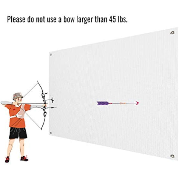 Aoneky 2mm Archery Target BackStop Netting 5x5ft/ 5x6ft/ 5x10ft - Heavy Duty Archery Target Backstop Net