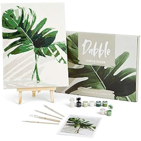 Dabble Paint by Numbers Kit – Paint by Numbers for Adults Beginners with Canvas Frame, Painting Kit for Adults, Flowers Design