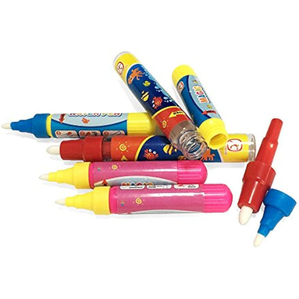 JAYSRIS Magic Replacement Water Pen,Add Water Pen(6PCS) For Magic Water Drawing Mat