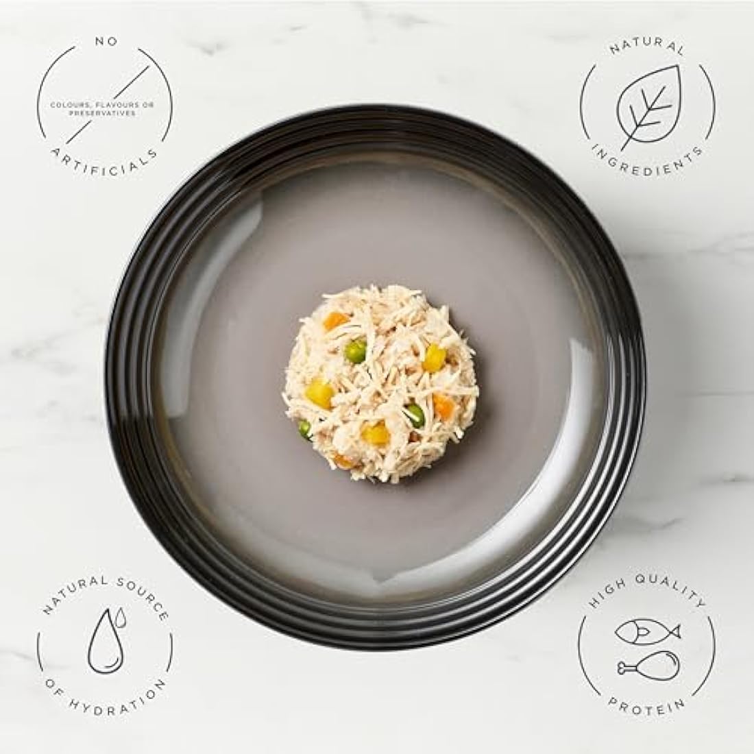 Encore Natural Wet Dog Food Pouches Finest Chicken Selection in Jelly, 5x100g Pouches