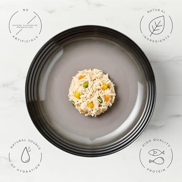 Encore Natural Wet Dog Food Pouches Finest Chicken Selection in Jelly, 5x100g Pouches