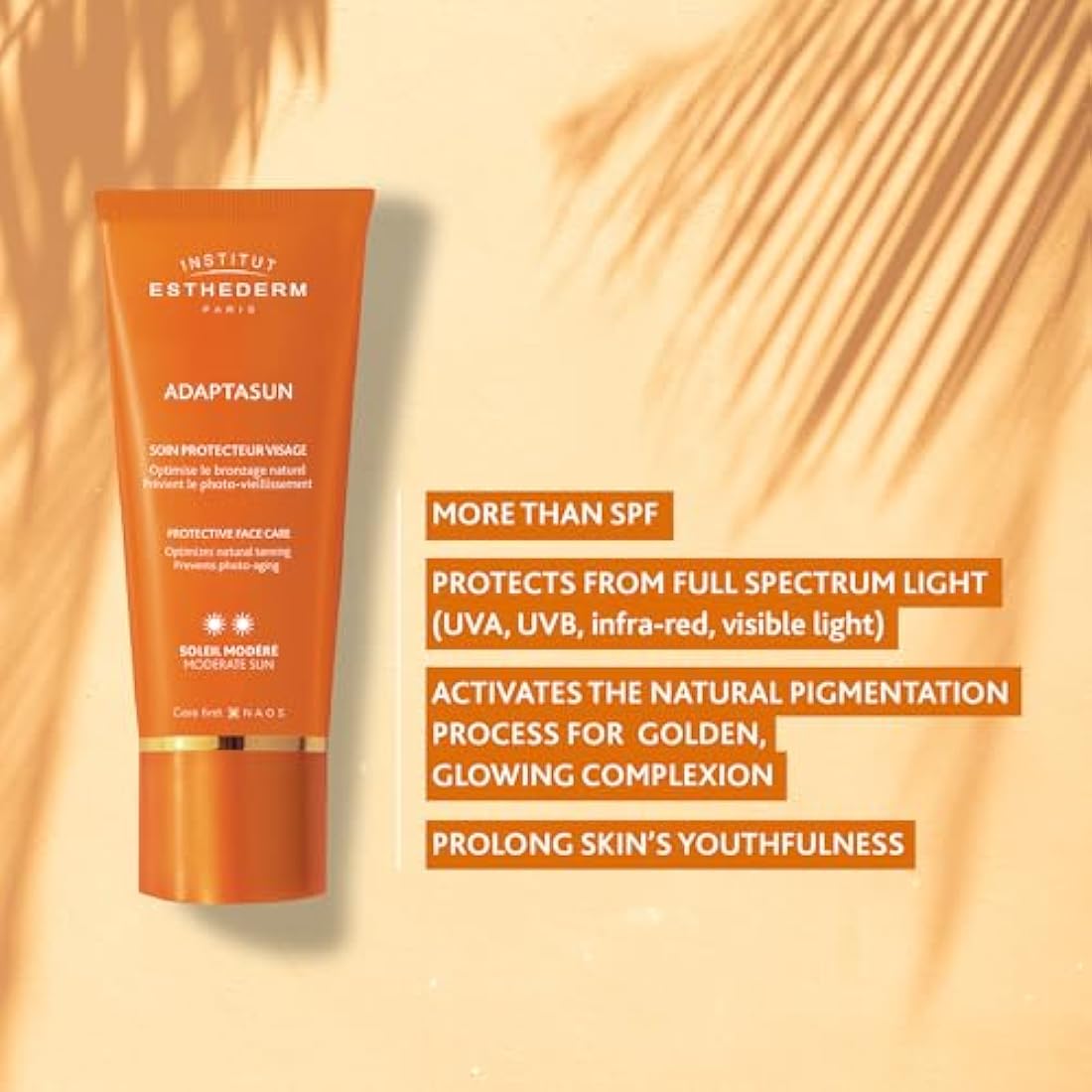 Institut Esthederm Adaptasun Sun Cream, Moderate Sun Protection Face Moisturiser 50ml