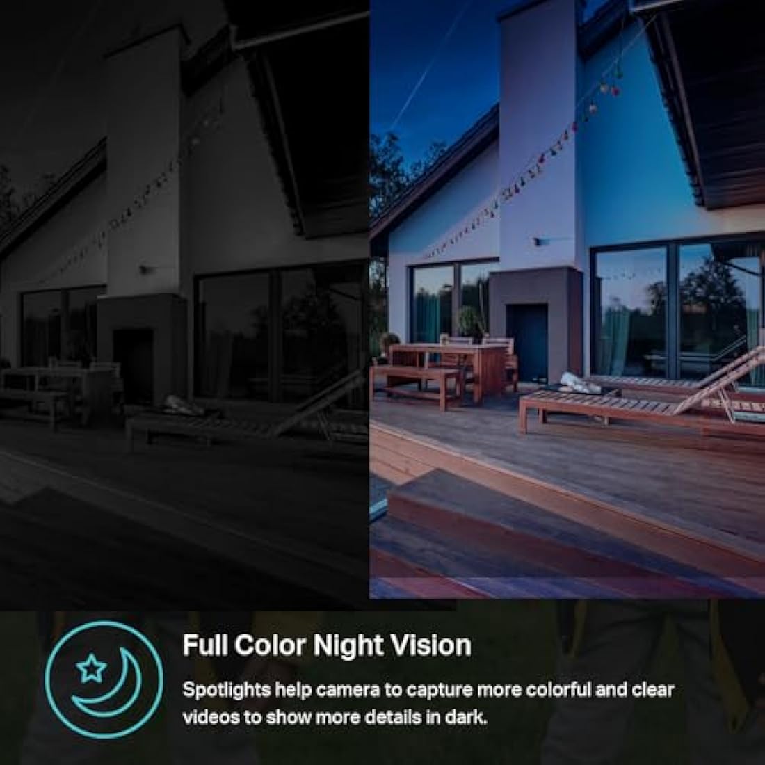 Kasa 4MP 2K Security Camera Outdoor Wired, IP65, Starlight Sensor & 98 Ft Night Vision, Motion/Person Detection, 2-Way Audio w/Siren, Cloud/SD Card Storage, Alexa &Google Assistant Compatible(KC420WS)