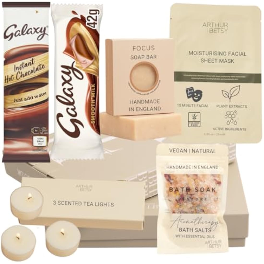 Hallby Hug In A Box, Pamper gift box, Relaxation Gifts For Women, Self Care Pamper Hamper, Birthday Gifts For women, Gifts for her, Pamper Spa Gift Set For Women, Friend gifts, Pamper gifts