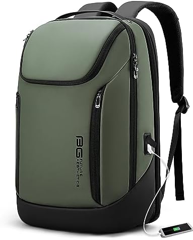 BANGE Business Smart Backpack Waterproof fit 15.6 Inch Laptop Backpack with USB Charging Port,Travel Durable Backpack