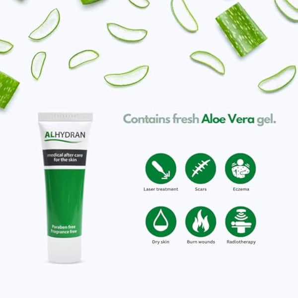 Alhydran After Care for The Skin | Scars, Dry Skin, Eczema, Itching, Burn Wounds and Skin Problems After Radiotherapy or Surgery,30 ml
