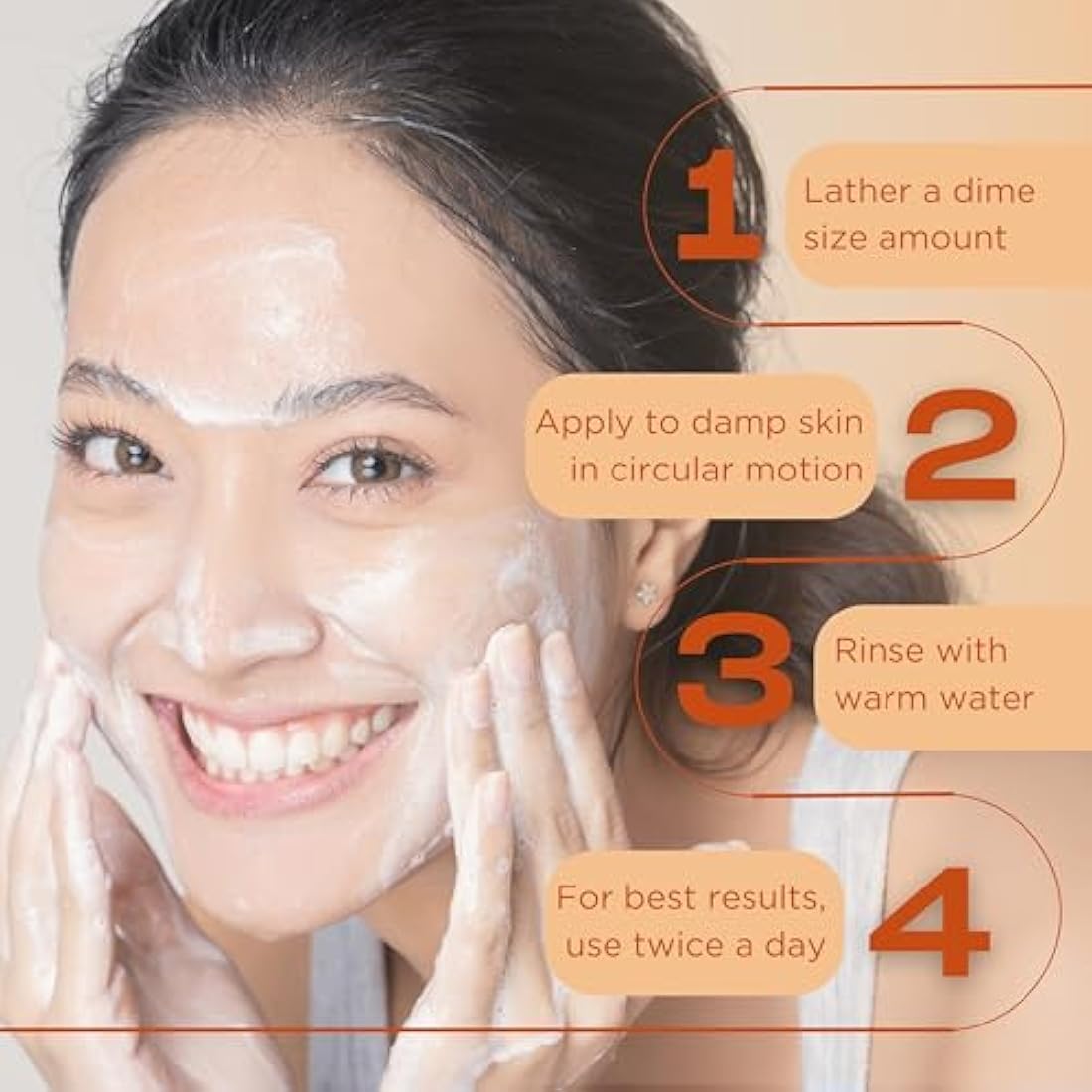 InstaNatural Vitamin C Facial Cleanser - Anti Aging, Breakout & Wrinkle Reducing Face Wash for Clear & Reduced Pores - With Organic & Natural Ingredients - For Oily, Dry & Sensitive Skin - 200 ml