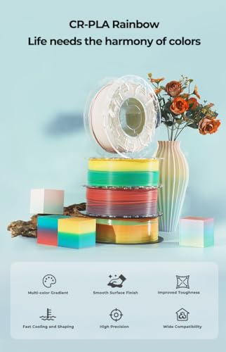 Creality K1C 3D Printer, 600mm/s Fast Speed Clog-Free Extruder Auto Leveling 3D Printers with AI Camera for 300°C Printing,Switchable Silent Mode Reliable Carbon Fiber 3D Printing 220*220*250mm(Black)