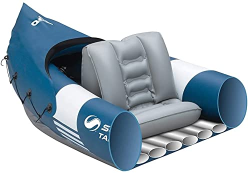 Sevylor Tahaa Kayak, Inflatable Canoe for 2 persons, Inflatable Boat, Paddle Boat with Robust PVC Outer Shell, Straps for Fastening Luggage, Bar Construction for High Stability on the Water