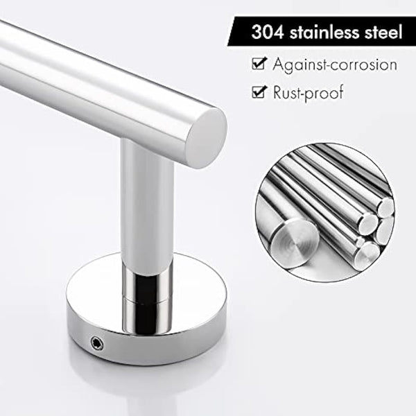 KES Small Towel Rail 23CM Bathroom Hand Towel Holder Kitchen Dish Cloths Hanger SUS304 Stainless Steel RUSTPROOF Wall Mounted Polished Steel, A2000S23DG