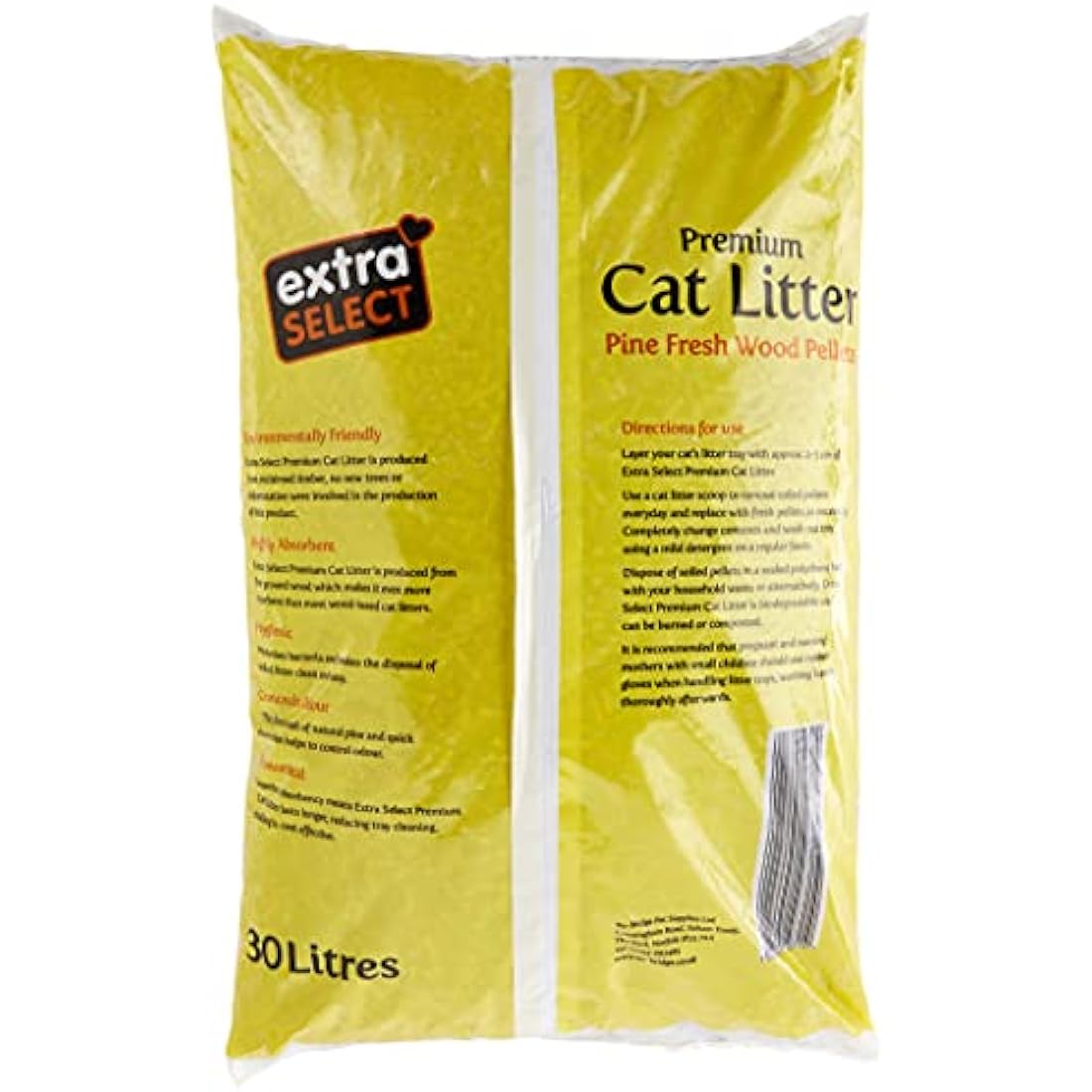 Extra Select Premium Wood Based Cat Litter, 30 L