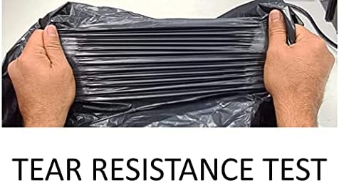 Haya Home 70L to 80L 40 Extra Strong Bin Bags Heavy Duty Bin Liners 40 μm Black Plastic Refuse Sacks large Waste Dustbin Bags for Kitchen Home Office DIY Garden from 100% Recycled Material