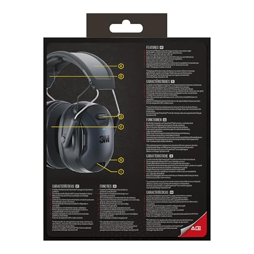 3M WorkTunes Connect Wireless Hearing Protector with Bluetooth Technology 90570E-1
