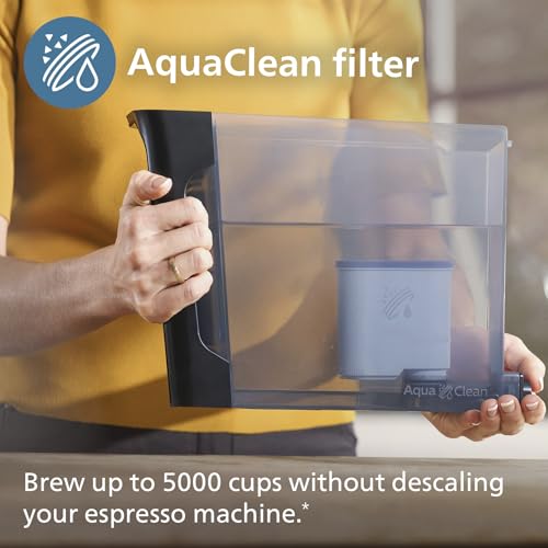 PHILIPS 5400 Series Bean to Cup Coffee Machine – 12 Coffee Varieties, LatteGo Milk Frother, Fastest-to-Clean, Ceramic Grinder, Fully Automatic Espresso & Cappuccino maker – Black, Silver (EP5446/70)