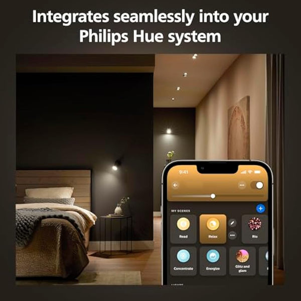 Philips Hue GU10 – Smart Spotlight – (3-Pack) White Ambiance