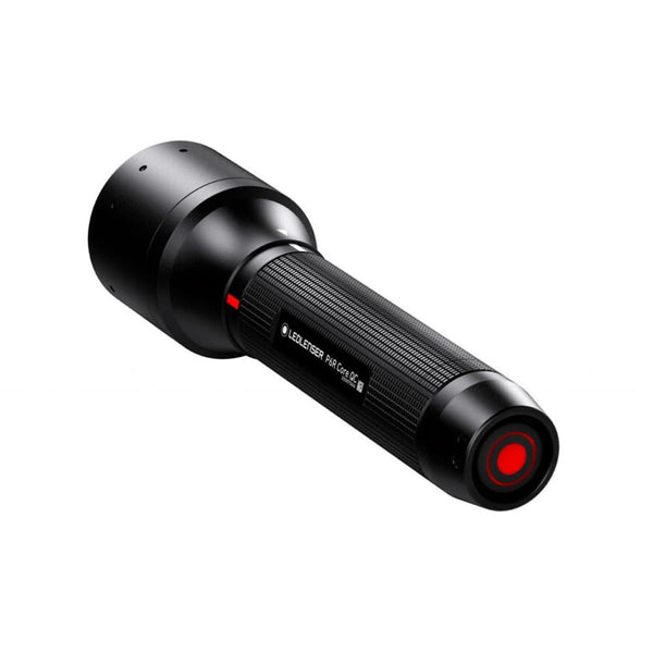 Ledlenser P7R torch LED, 1000 lumens, rechargeable Lithium 18650 battery, 210m long distance beam, focusable, up to zu 40h runtime, incl. magnetic charging system and wall mounting, Flashlight