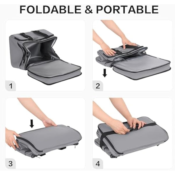 Hulongo Cool Bag Insulated Cooler Bag Waterproof Picnic Double Thermal Bag For Camping, Travel, Grocery Shopping & Fishing, 42L