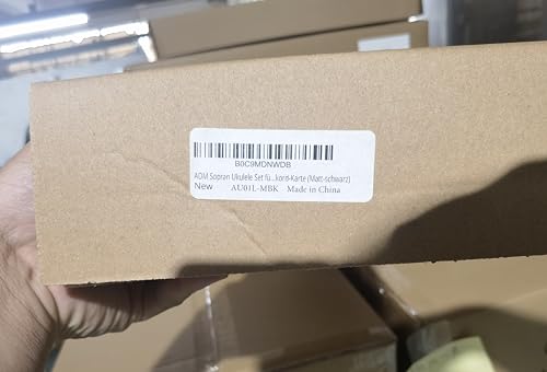 ADM Soprano Ukulele Set for Kids and Beginners, Ukulele Starter Kit with Bag, Clip-On Tuner, Rainbow Strings, Colourful Strap, Plectrum, Fingerboard Sticker, Chord Card (Dark Blue)