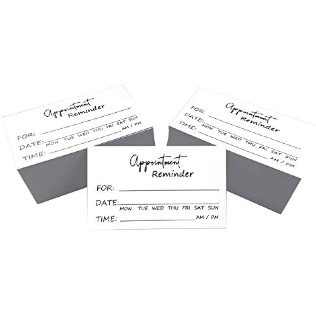 200 Appointment Reminder Cards for Business, Hair Salon, Dental Office, Massage Therapist, Grooming, Hairdresser, Medical Doctors and More - Bulk Pack of Your Next Appointment Cards