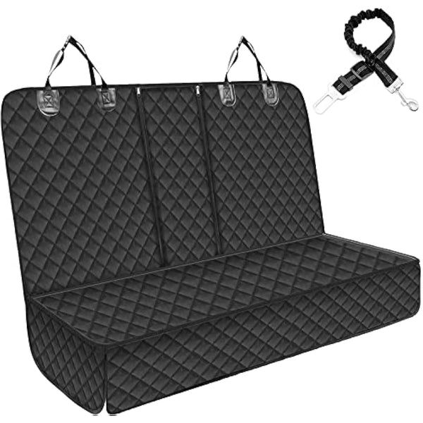 GARELF Dog Car Seat Cover, Scratch Proof & Nonslip Back CarSeat Cover for Dogs, CarSeat Cover with 1 Elastic Dog Seat Belt, Waterproof Universal Pet Car Seat Protector Fits Cars, Trucks, SUVs