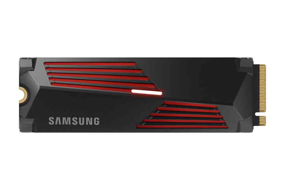 Samsung 990 PRO NVMe M.2 SSD, 2 TB, PCIe 4.0, 7,450 MB/s read, 6,900 MB/s write, Internal SSD, For gaming and video editing, MZ-V9P2T0BW