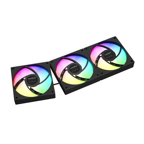 GAMDIAS AURA GL240 V2 AIO, 240mm CPU Liquid Cooler, Easy Cable Routing Design, Rotatable Performance Pump, 2 x 120mm Low-Noise PWM ARGB Fan w/ MB Sync, AMD AM5/AM4；Intel LGA 1851/1700/115x/1200, White