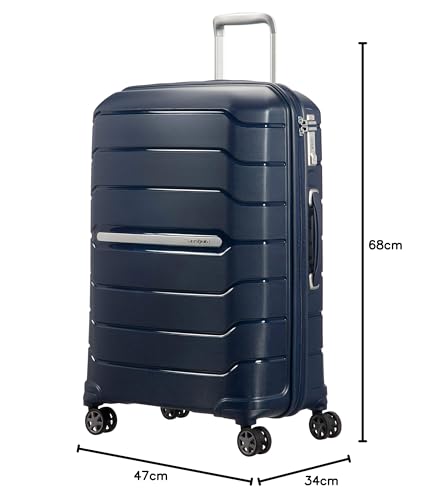 Samsonite Flux - Spinner L, Expandable Suitcase, 75 cm, 99/111 L, Red (Red)