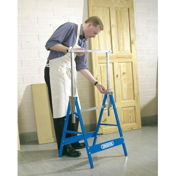 Draper 54051 Telescopic Saw Horse or Builders Trestle , Blue